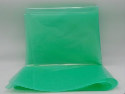 LDPE-Flachbeutel grün 2m breit